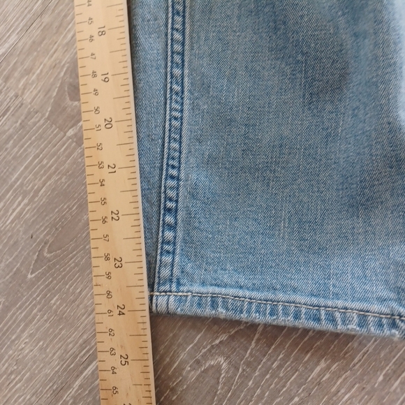 Hollister Denim Boyfriend Overalls Womens Large 36"X 24" Thrashed Jeans - Picture 7 of 11